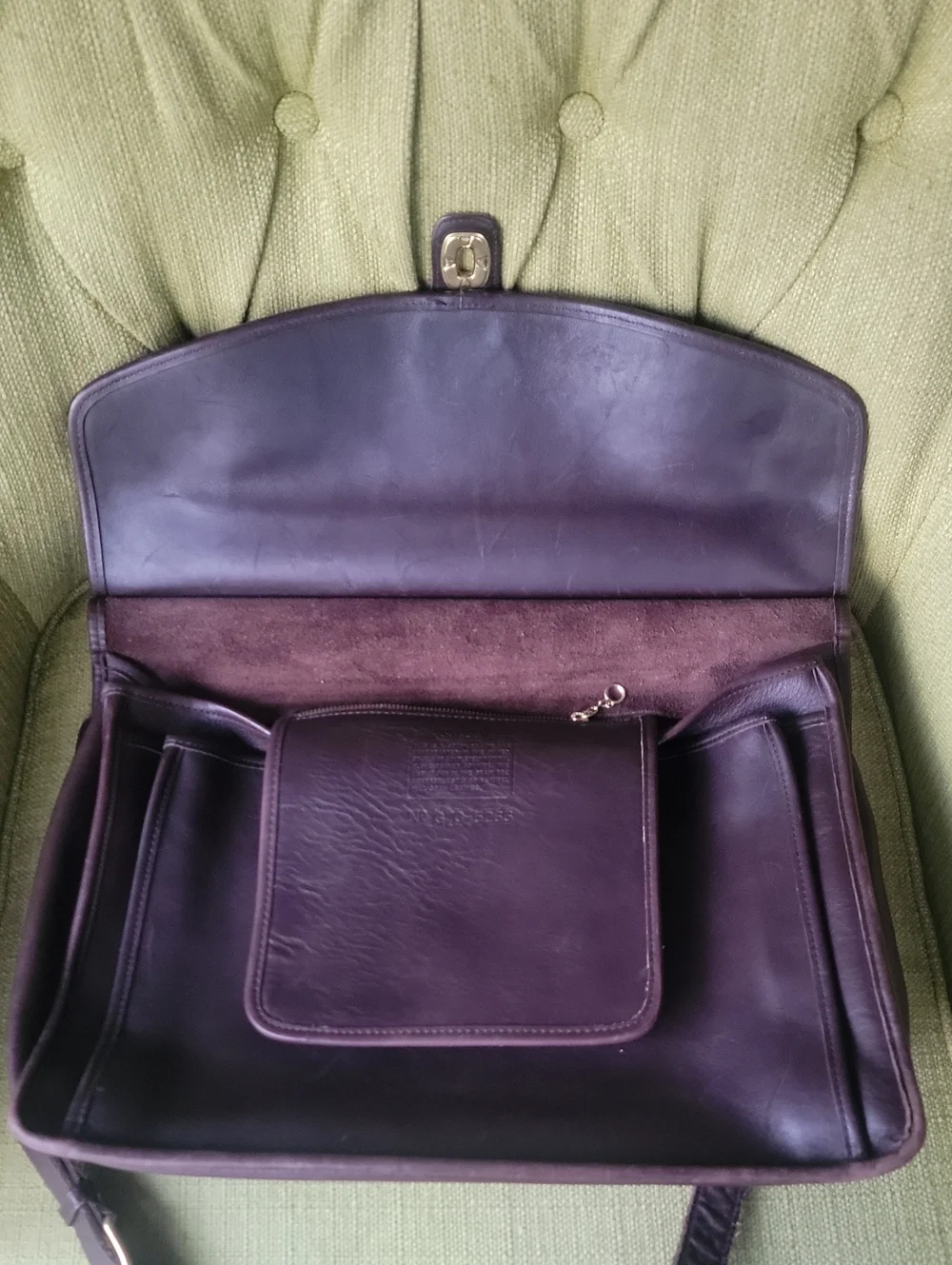 Vintage Coach Authentic Beekman Briefcase Dark Brown